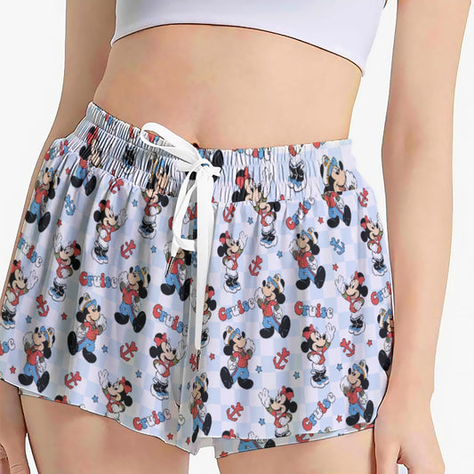 Checkered Cruising MM Women's Sport Skorts With Pocket