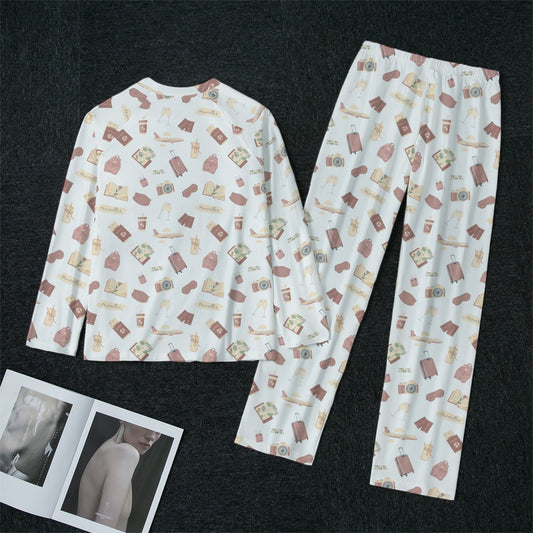 Honeymoon Women's Raglan Sleeve Pajamas With Wide Ankles