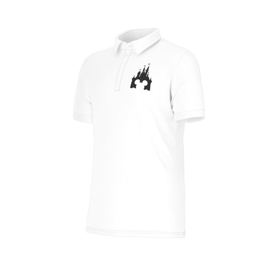 Castle Silhouette Men's Stretch Collar Polo Shirt