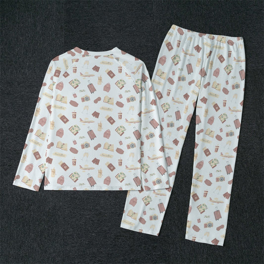 Honeymoon Men's Raglan Sleeve Pajamas With Wide Ankles