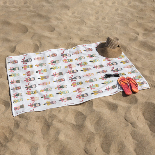 Champagne Bottle Towel