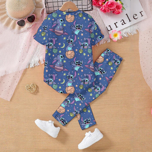 Alien in Space Kids' Casual Top and Pants Set