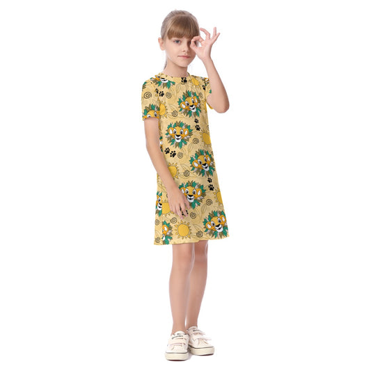 King & Sun Kid's Short Sleeve Dress