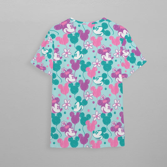 Aqua Retro MM Balloons Children's Athletic T-Shirt