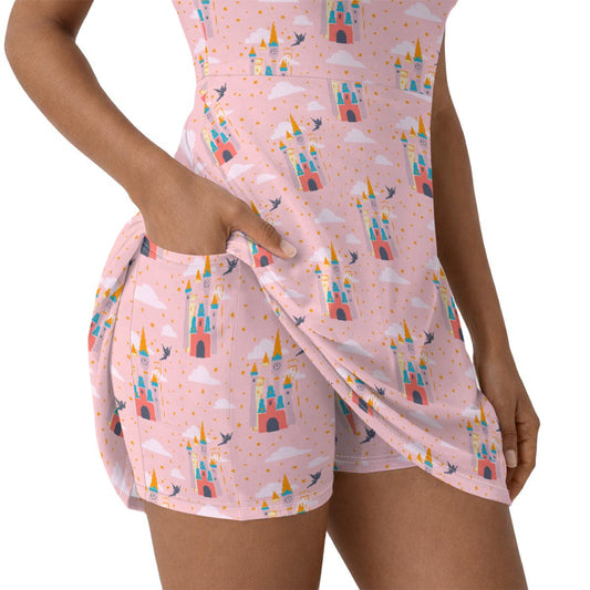 Tink Pink Women’s Athletic Dress With Built‑In Shorts