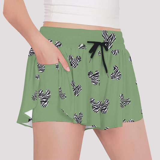 Green Zebra MM Girls' Sports Culottes