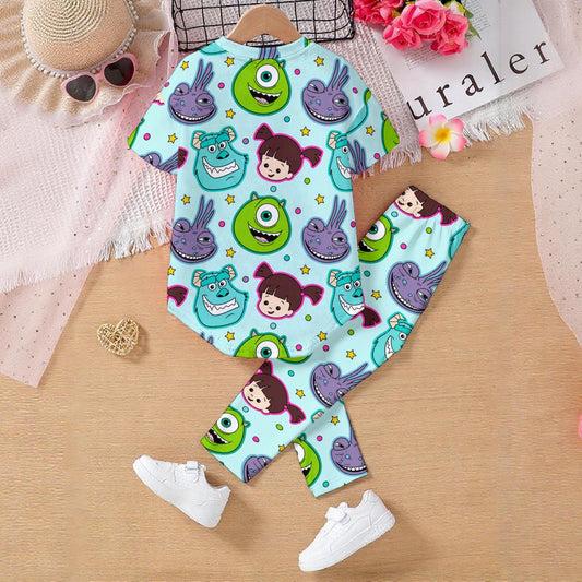 Toon Monsters Kids' Casual Top and Pants Set