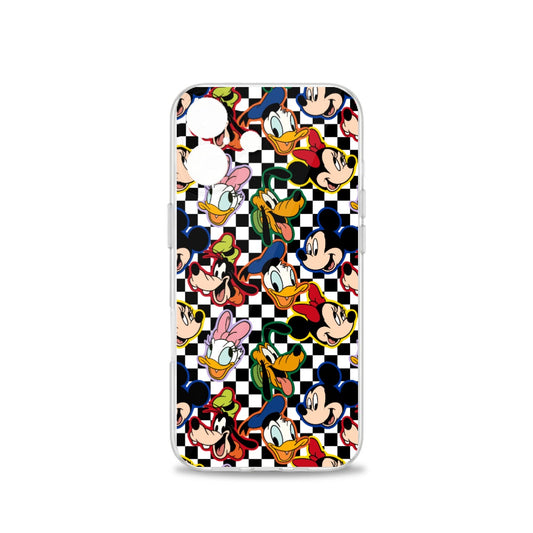 Checkered Friends iPhone 16 Series Mobile Phone Case | TPU