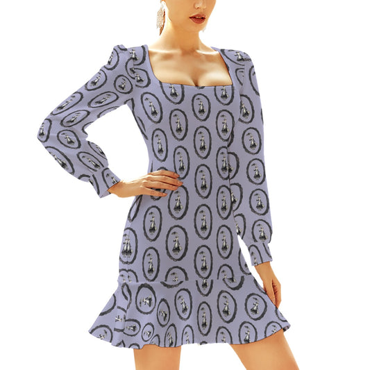 Mary Frame Women's Ruffle Hem Skinny Dress