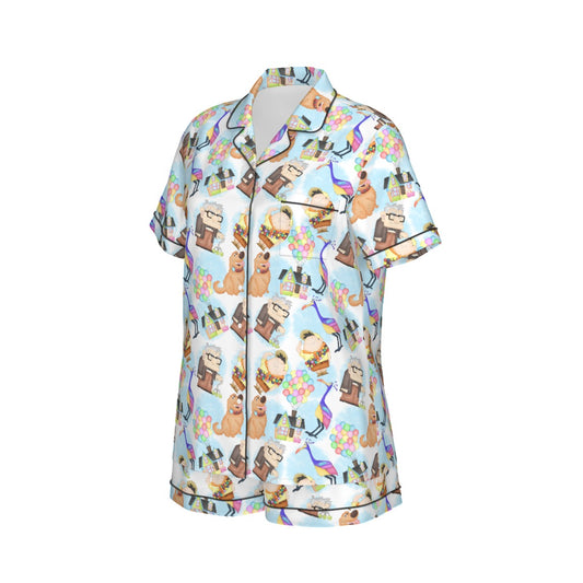 Up Women's Pajama Set With Short Sleeve