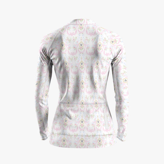 Grandmillenial Garland Raglan Women's Cycling Jersey With Long-Sleeve