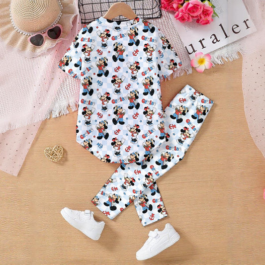 Checkered Cruising MM Kids' Casual Top and Pants Set