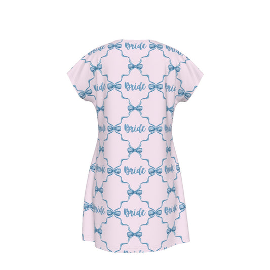 Bride Women's Short Sleeve Dress