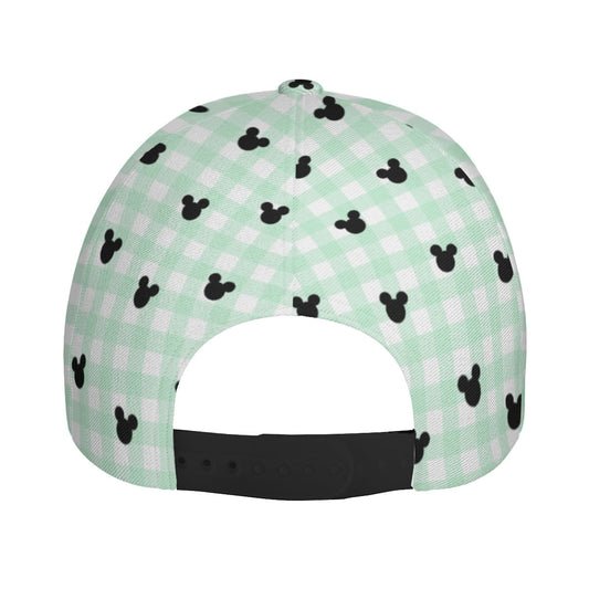 Green Gingham Cap