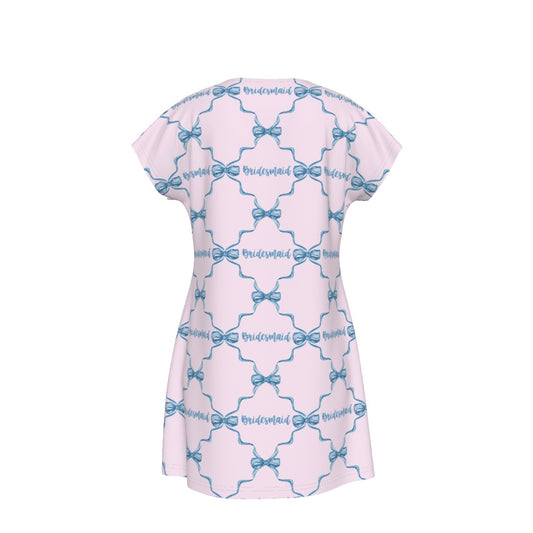 Bridesmaid Women's Short Sleeve Dress