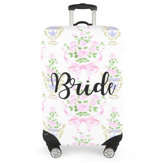 Floral Bride Luggage Cover