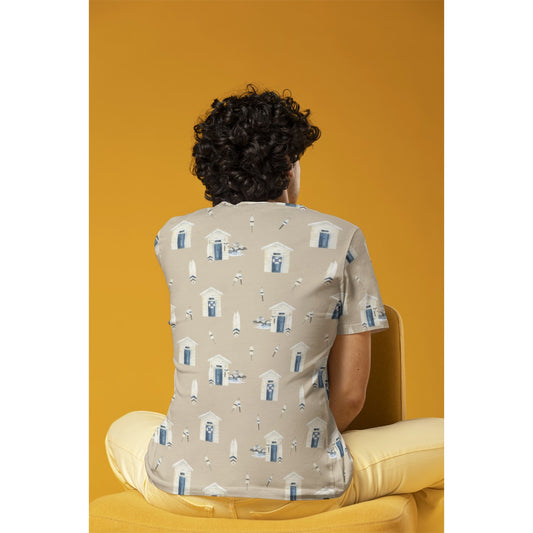 Khaki Beach Houses & Boards Men's Crew Neck T-Shirt