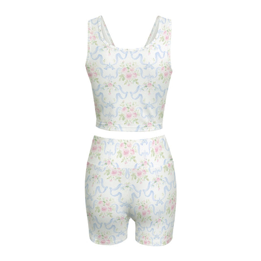 Grandmillenial Ribbon Women's Yoga Set