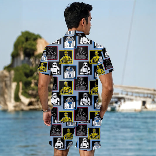 Droids & Friends Men's Summer Shirt Set