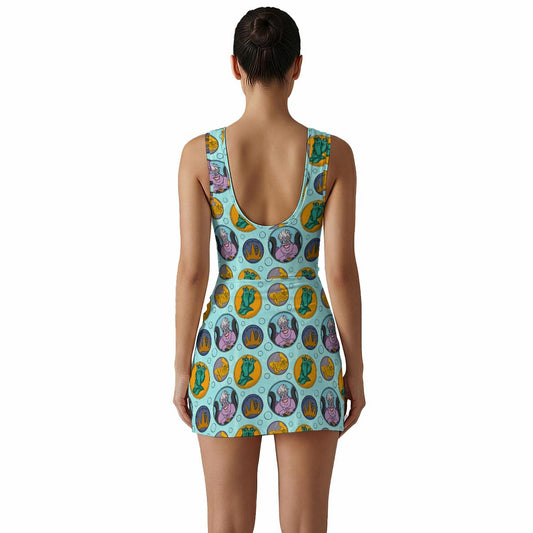 Sea Witch Women's Sleeveless Bodysuit Dress