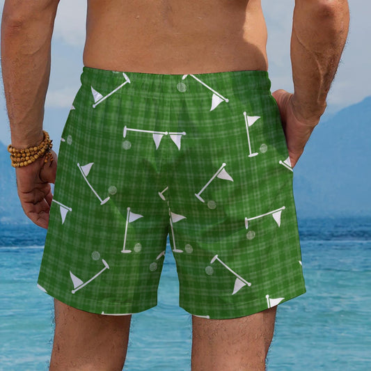 Golf Flag Men's Beach Shorts