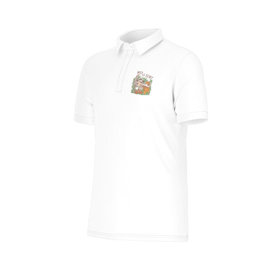 Wild at Heart Safari Men's Stretch Collar Polo Shirt