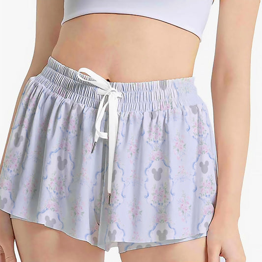 Blue Grandmillenial Women's Sport Skorts With Pocket
