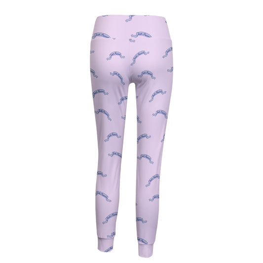 Pink Just Married Women's Yoga Pants