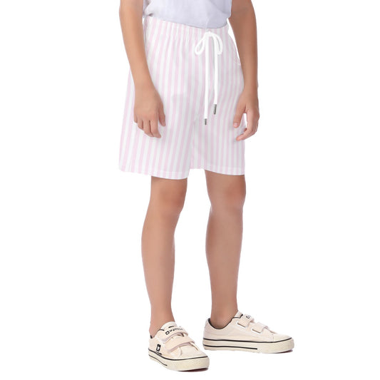 Rose Stripe Kid's Beach Shorts
