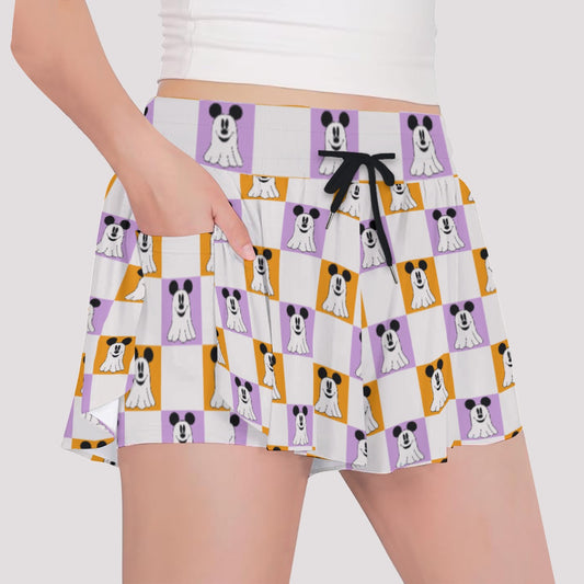 Ghost MM Check Print Girls' Sports Culottes