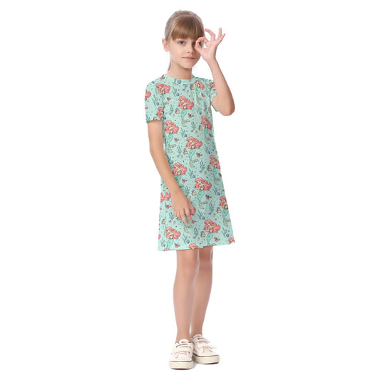 Under the Sea Kid's Short Sleeve Dress