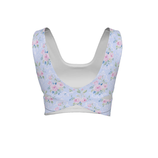 Rose Women's Back Cross Sports Bra