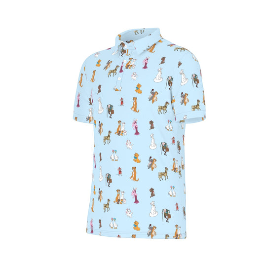 Cats Men's Stretch Collar Polo Shirt