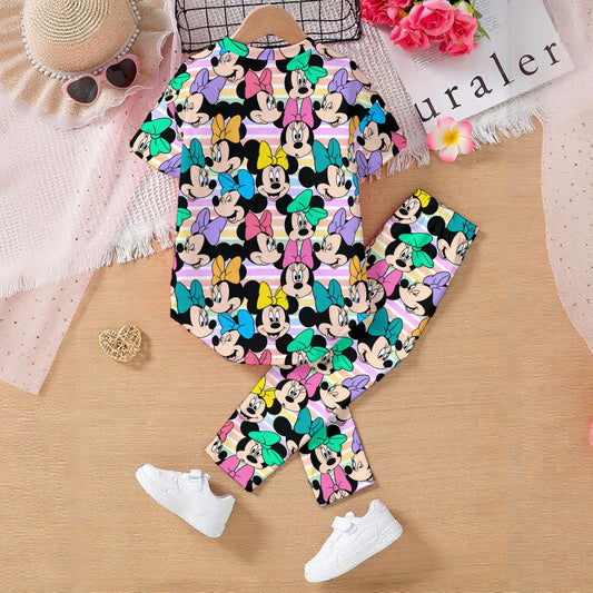 Happy Minnie Kids' Casual Top and Pants Set