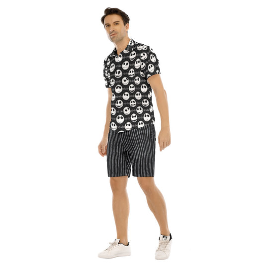 Skelly & NBC Striped Men's Short Sleeve Shirt Set