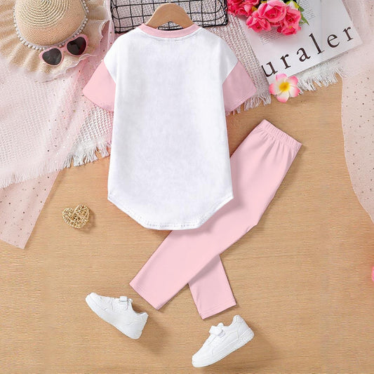 Blue Bird Kids' Casual Top and Pants Set