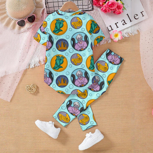 Sea Witch Kids' Casual Top and Pants Set