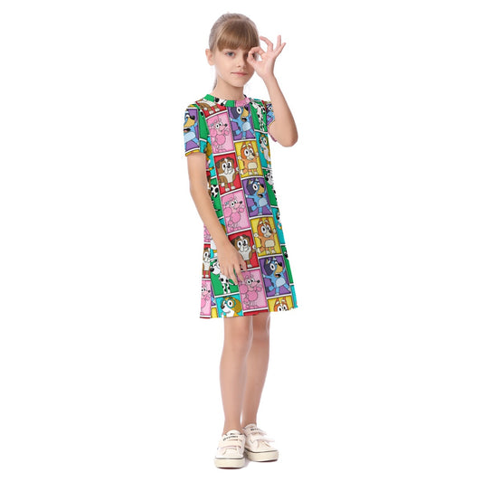 BFF Portraits Kid's Short Sleeve Dress