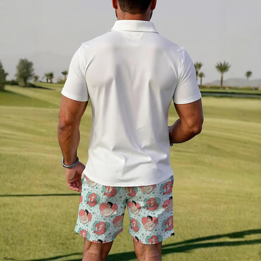 A Mermaid & Her Prince Men's Polo Sportswear Set