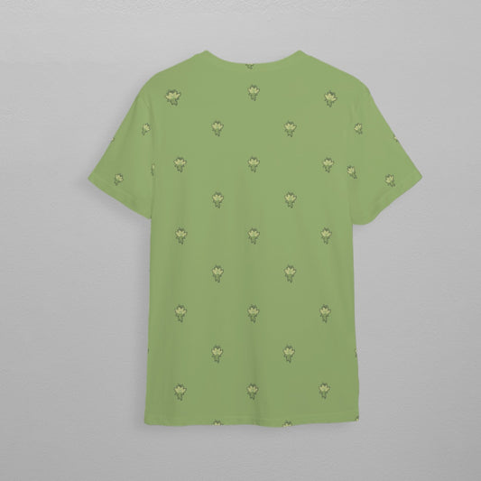 Green Lotus Flower Children's Athletic T-Shirt