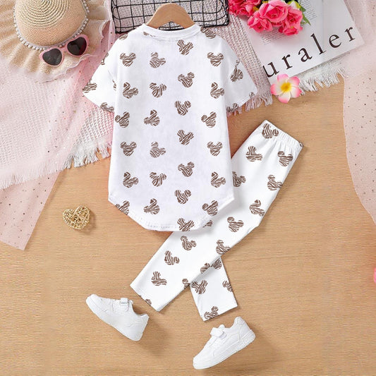 Zebra MM Kids' Casual Top and Pants Set