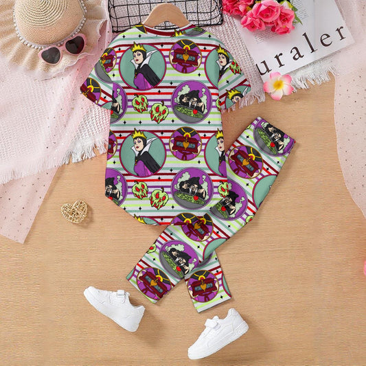 Rotten & Evil Striped Kids' Casual Top and Pants Set