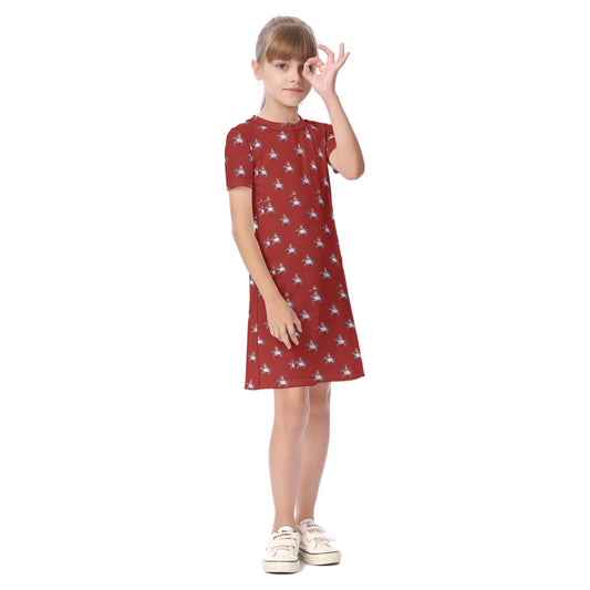 Mary Kid's Short Sleeve Dress