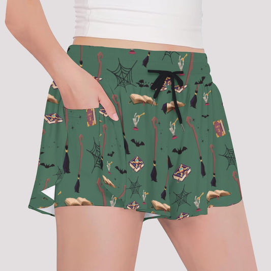 Green Wizard Girls' Sports Culottes
