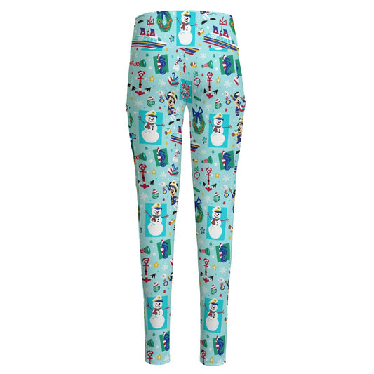 Holiday Cruise Women's High Waist Leggings With Side Pocket
