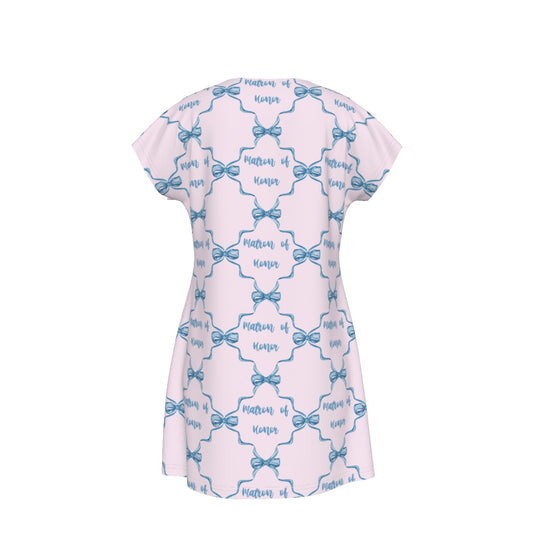 Matron of Honor Women's Short Sleeve Dress