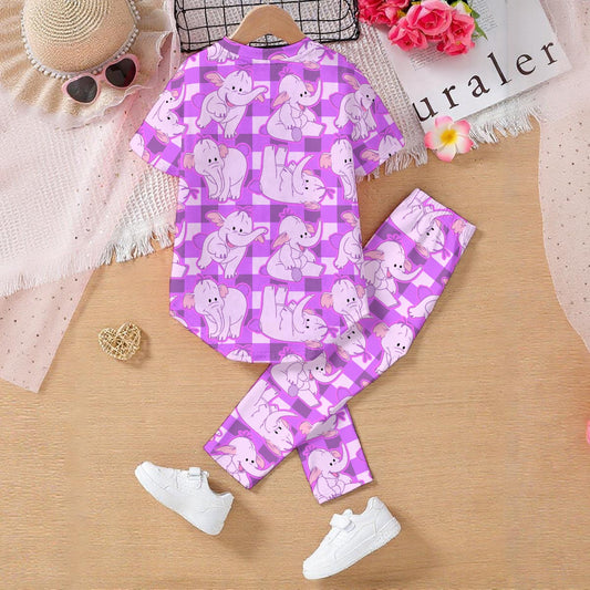 Lumpy Gingham Kids' Casual Top and Pants Set