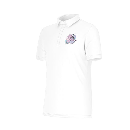 Friendly Aliens Men's Stretch Collar Polo Shirt