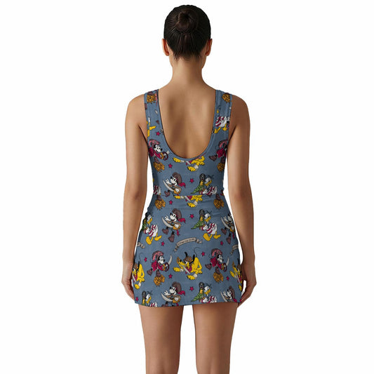 A Pirate’s Life For Me Women's Sleeveless Bodysuit Dress