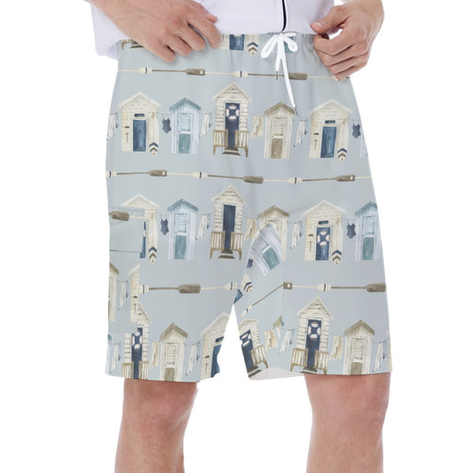 Beach Houses & Oars Men's Beach Shorts With Side Pocket